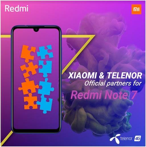 Xiaomi Collaborates with Telenor for the launch of Redmi Note 7