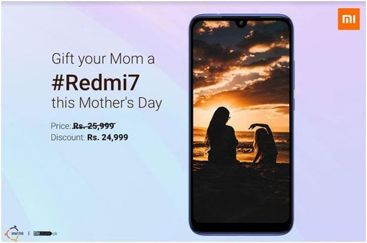 Flat 1000 off on Redmi 7 for Mother’s Day - MiStore.pk