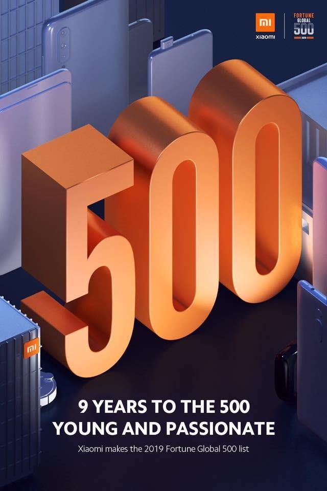 XIAOMI MAKES FORTUNE GLOBAL 500 LIST FOR THE FIRST TIME