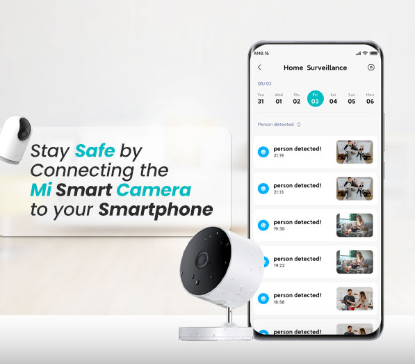 Stay Safe by Connecting the Mi Smart Camera to your Smartphone