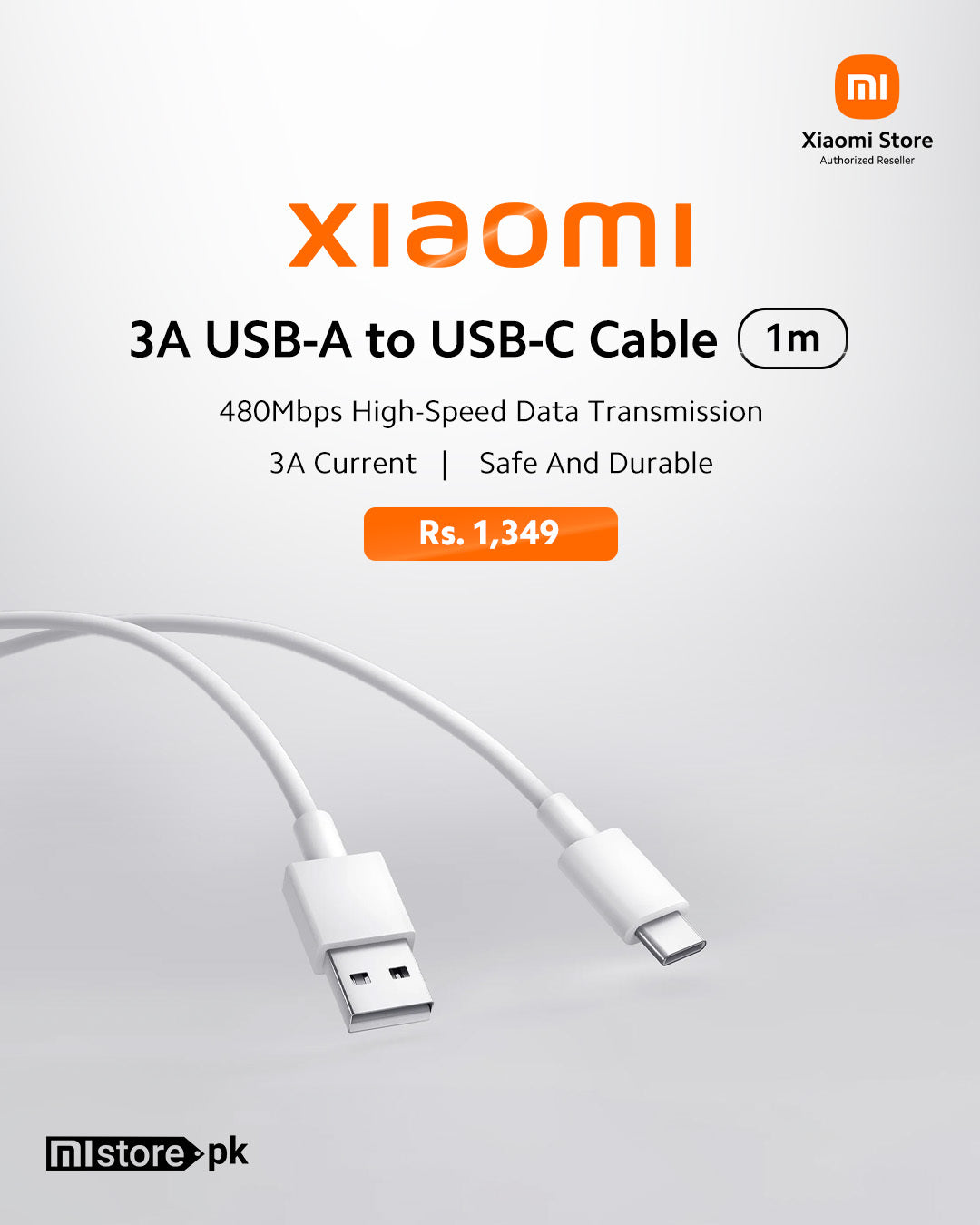Xiaomi 3A USB-A to USB-C Cable(1m)