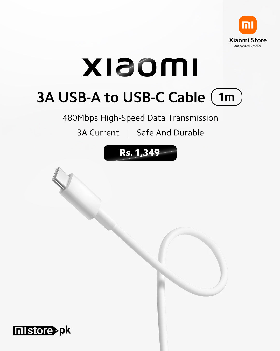 Xiaomi 3A USB-A to USB-C Cable(1m)
