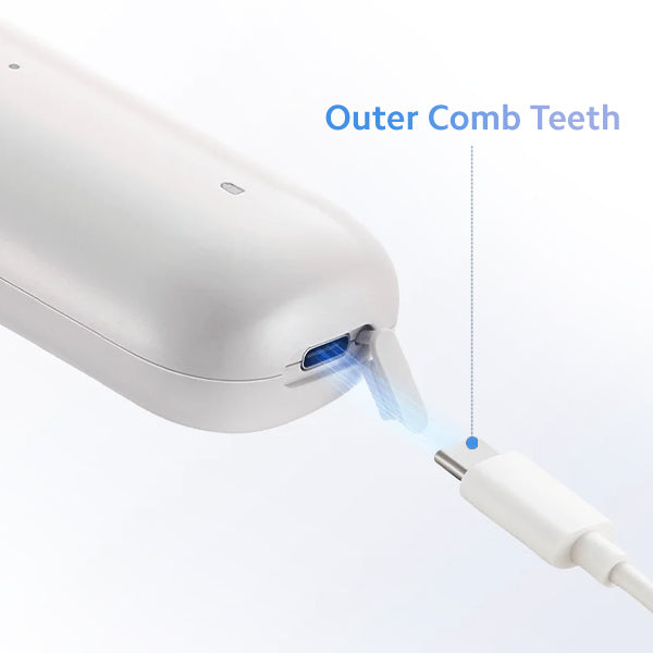 outer comb teeth