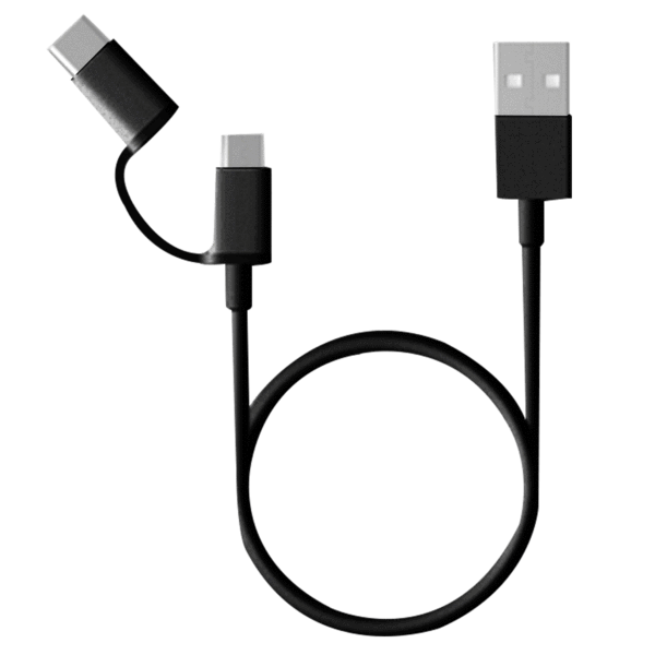 Mi 2-in-1 USB Cable (Micro USB to Type C) 100 cm - MiStore.pk