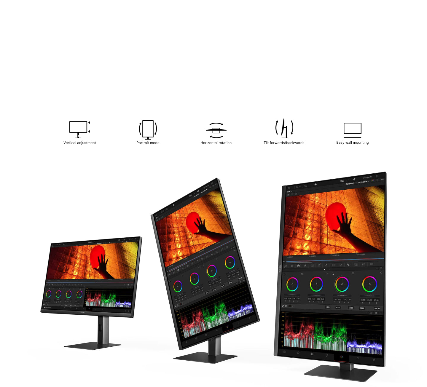 Narrow bezel on three sides