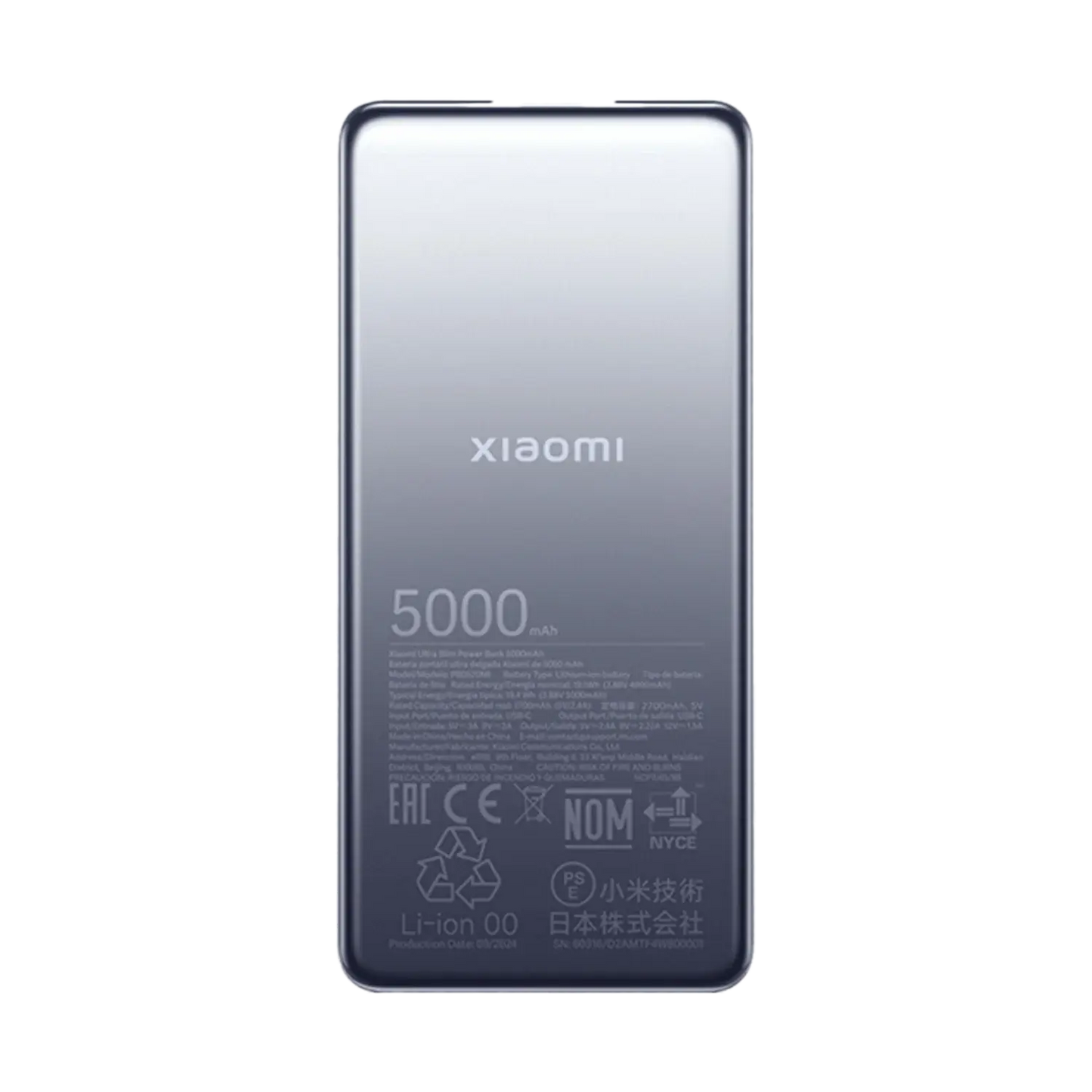 Xiaomi Ultra Slim Power Bank 5000mah