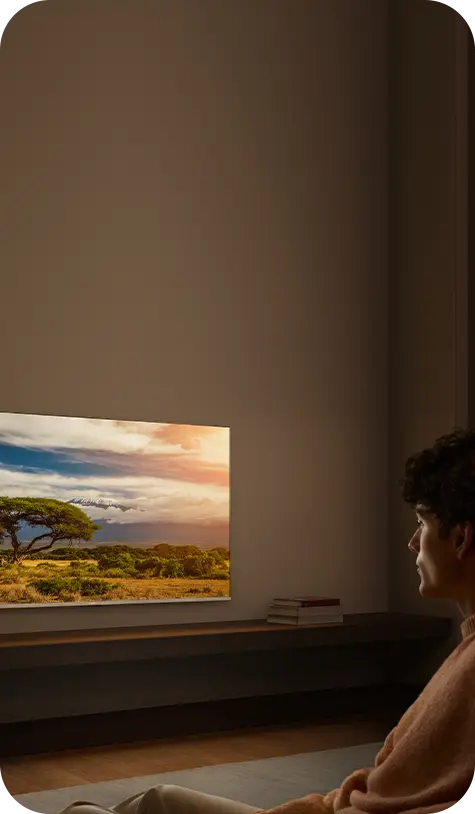 Sleek metal finish with ultra-thin bezel design