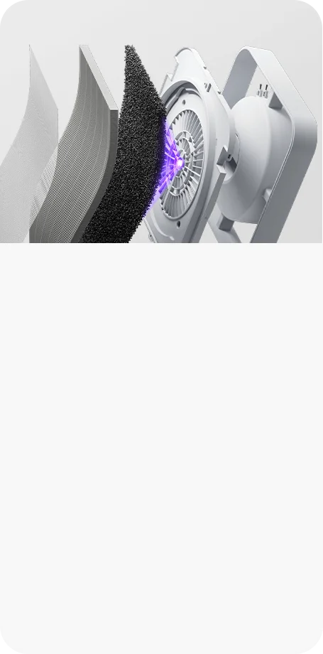 Five-layer composite purification system