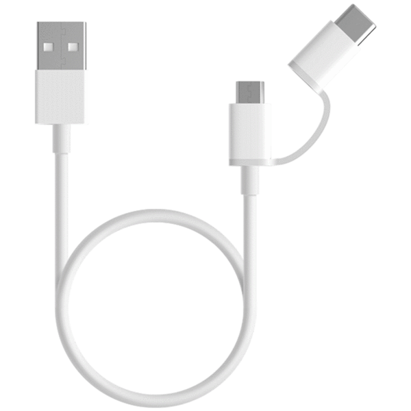 Mi 2-in-1 USB Cable (Micro USB to Type C) 30 cm - MiStore.pk